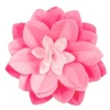 Flor de oblea lirio rosa 12 cm - Sin gluten - Dekora