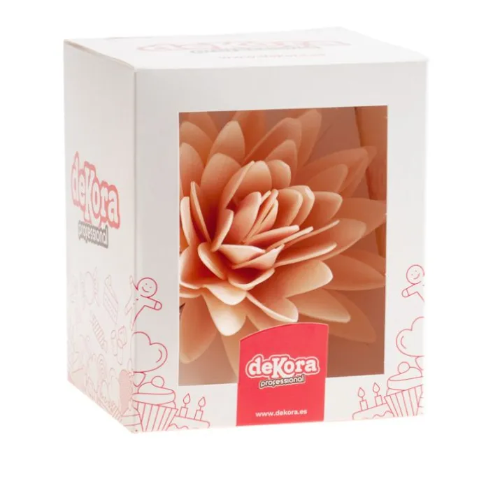 Flor de oblea otoño pastel 12,5 cm - Sin gluten - Dekora