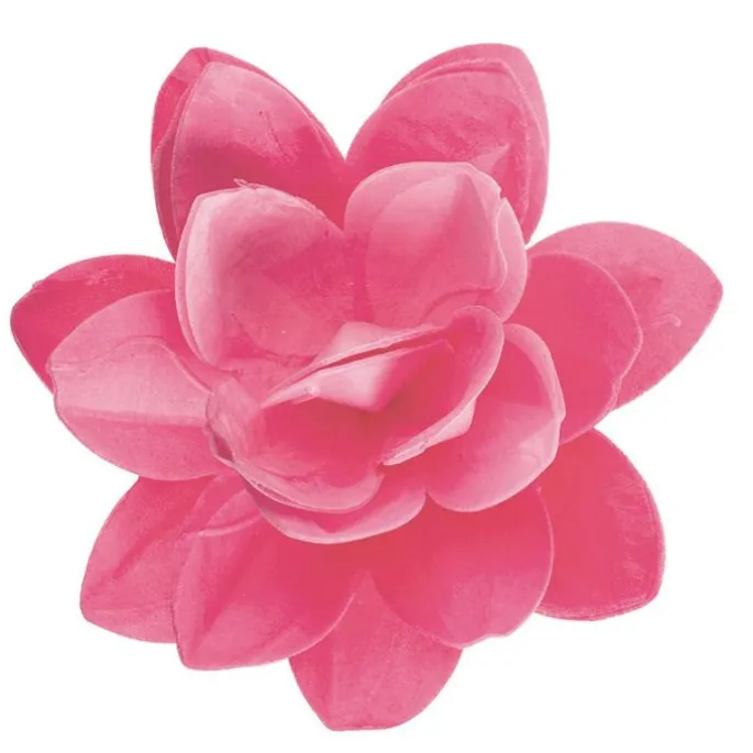 Flor de oblea rosa claro 12,5 cm - Sin gluten - Dekora
