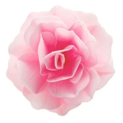 Flor de oblea rosa color rosa 12,5 cm - Sin gluten - Dekora