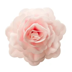 Flor de oblea rosa rosa clara 12,5 cm - Sin gluten - Dekora