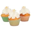 Flores Crisantemos de azúcar blancos y amarillos (30) - Sin gluten - Funcakes