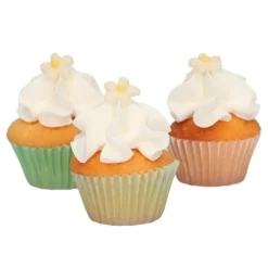 Flores Crisantemos de azúcar blancos y amarillos (30) - Sin gluten - Funcakes
