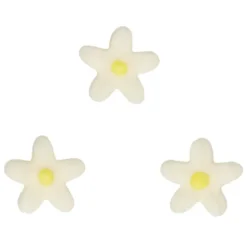 Flores Crisantemos de azúcar blancos y amarillos (30) - Sin gluten - Funcakes