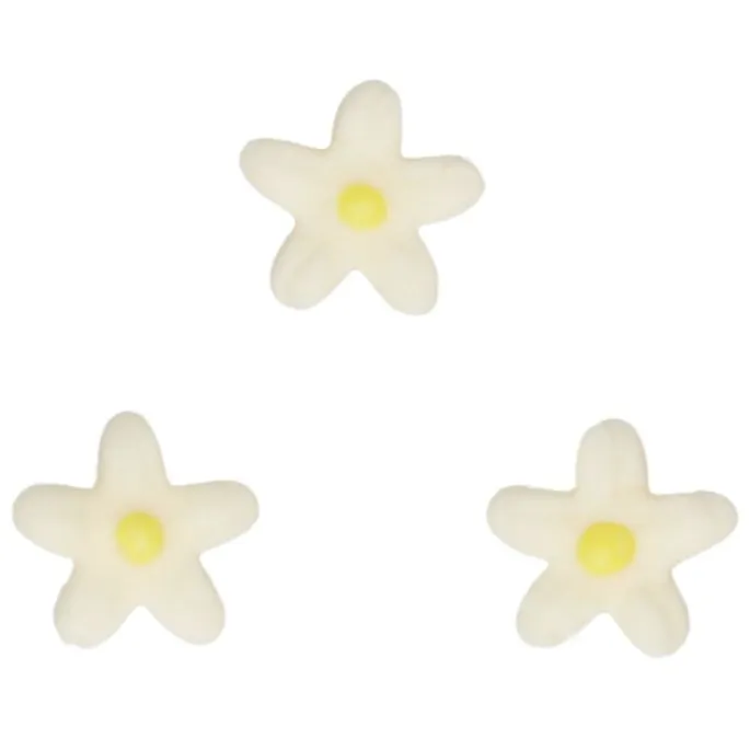 Flores Crisantemos de azúcar blancos y amarillos (30) - Sin gluten - Funcakes