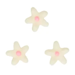 Flores Crisantemos de azúcar blancos y rosas (30) - Sin gluten - Funcakes