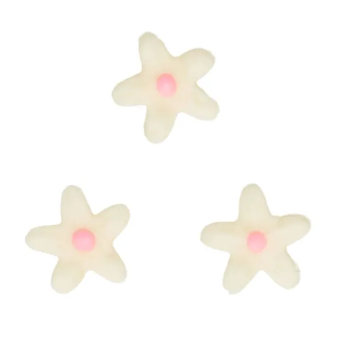 Flores Crisantemos de azúcar blancos y rosas (30) - Sin gluten - Funcakes