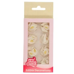 Flores de azúcar calas blancas (24) - Funcakes
