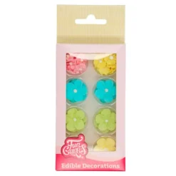 Flores de azúcar de colores variadas (32) - Funcakes