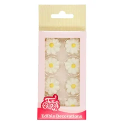 Flores de azúcar margaritas 2,3 cm (16) - Funcakes