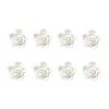 Flores de azúcar rosas blancas 3 cm (8) - Decora
