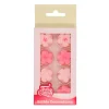 Flores de azúcar rosas claras y oscuras 2,3 cm (24) - Funcakes
