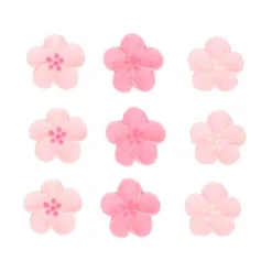 Flores de azúcar rosas claras y oscuras 2,3 cm (24) - Funcakes