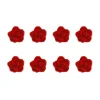Flores de azúcar rosas rojas 3 cm (8) - Decora