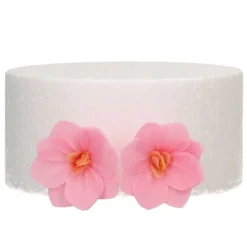 Flores de oblea hortensias rosas 4 cm (18) - Funcakes