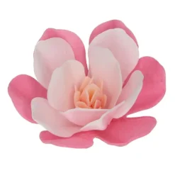 Flores de oblea magnolias rosas 6 cm (6) - Funcakes