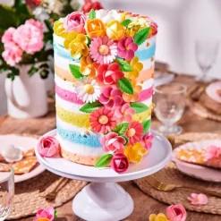 Flores de oblea Margarita de colores 4 cm (13) - Funcakes