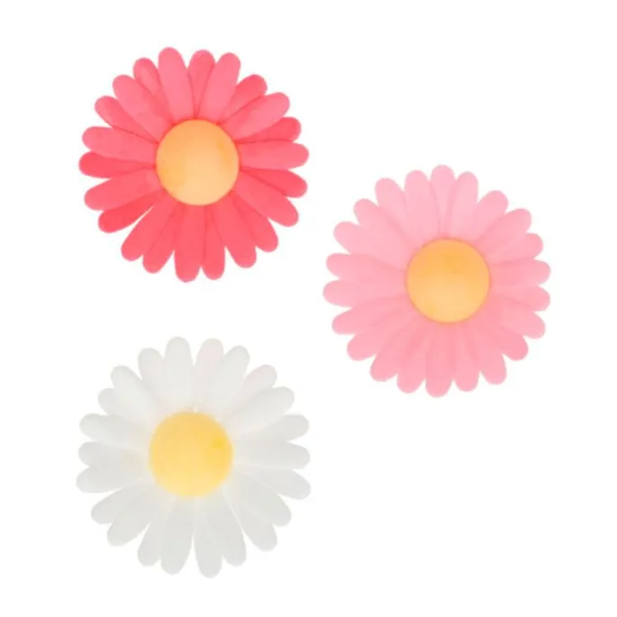 Flores de oblea Margarita de colores 4 cm (13) - Funcakes
