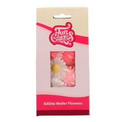 Flores de oblea Margarita de colores 4 cm (13) - Funcakes