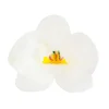 Flores de oblea orquídeas blancas 8 cm (10) - Sin gluten - Dekora