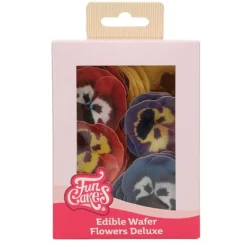 Flores de oblea pensamientos 5 cm (30) - Funcakes