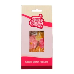 Flores de oblea Prímulas de colores 3,5 cm (12) - Funcakes