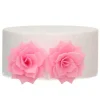 Flores de oblea rosas rosas 4 cm (15) - Funcakes