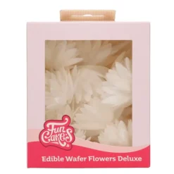 Flores de oblea áster blancas 5,5 cm (14) - Funcakes