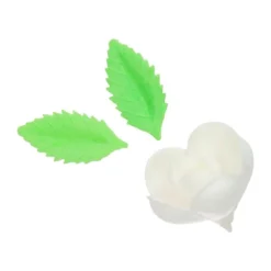 Flores de oblea Tulipanes y hojas 4 cm (12) - Funcakes