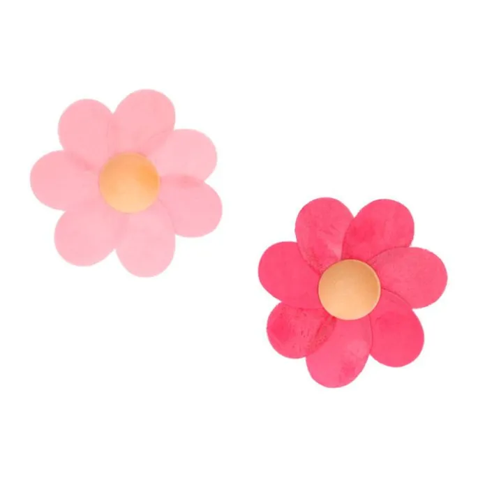 Flores de oblea Violetas rosas 6 cm (8) - Funcakes