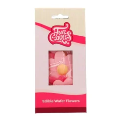 Flores de oblea Violetas rosas 6 cm (8) - Funcakes