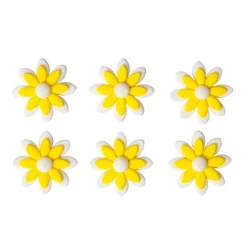 Flores margaritas de azúcar 3 cm (6) - Sin gluten - Decora