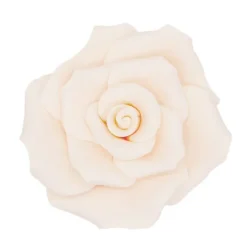 Flores rosas marfil de azúcar 7 cm (6) - Sin gluten - Dekora