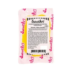 Fondant amarillo 100 g - Sin gluten - SweetArt