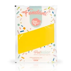 Fondant amarillo 1 kg - Sin gluten - Pastkolor