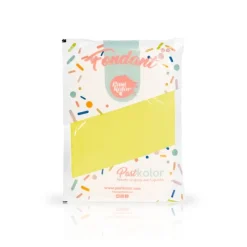 Fondant amarillo limón 250 g - Sin gluten - Pastkolor
