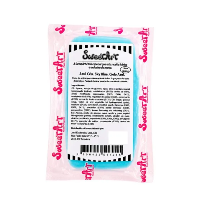 Fondant azul cielo 100 g - Sin gluten - SweetArt