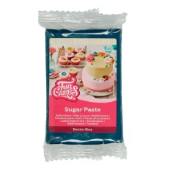 Fondant azul denim vaquero 250 g - Sin gluten - Funcakes