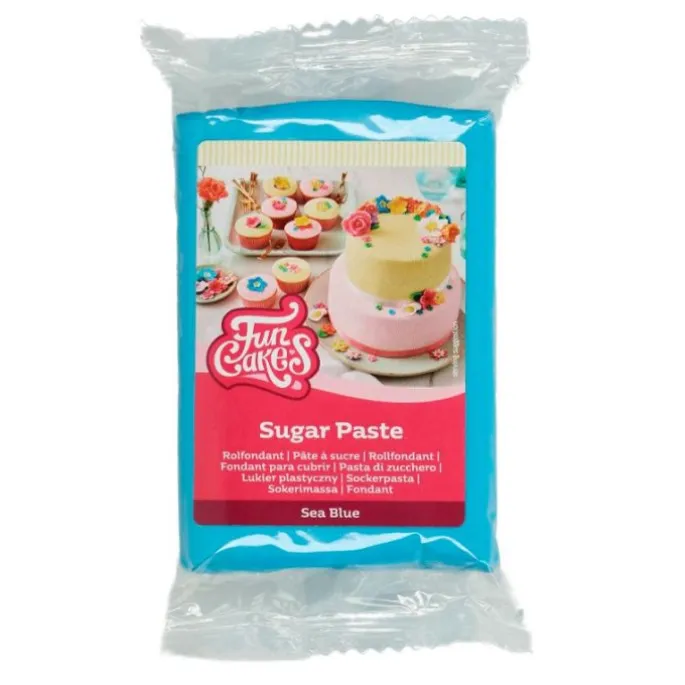 Fondant azul 250 g - Sin gluten - Funcakes