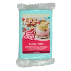 Fondant azul pastel 250 g - Sin gluten - Funcakes