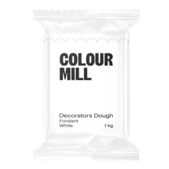 Fondant blanco Decorators Dough 1 kg - Sin gluten - Colour Mill