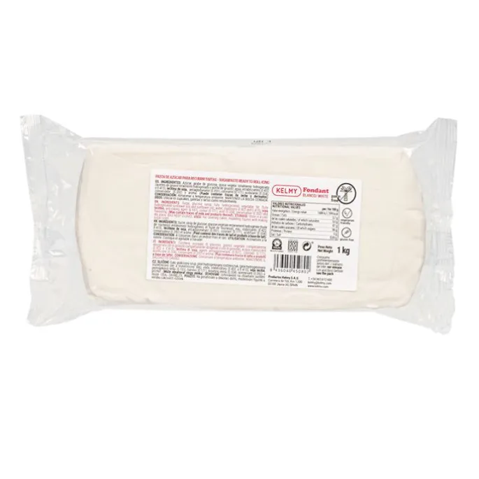 Fondant blanco 1 kg - Sin gluten - Kelmy