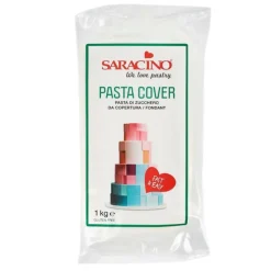 Fondant blanco Pasta Cover 1 kg - Sin gluten - Saracino