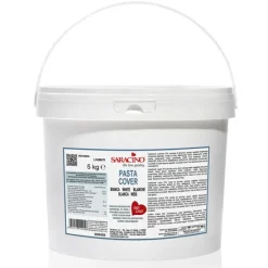 Fondant blanco Pasta Cover 5 kg - Sin gluten - Saracino