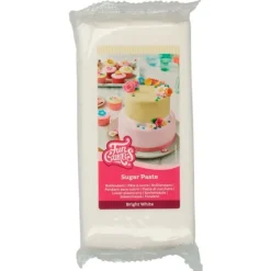 Fondant blanco sabor vainilla 1 kg - Sin gluten - Funcakes