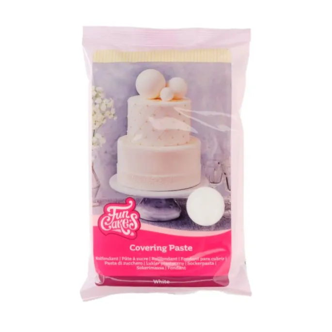 Fondant Covering Paste blanco 500 g - Funcakes