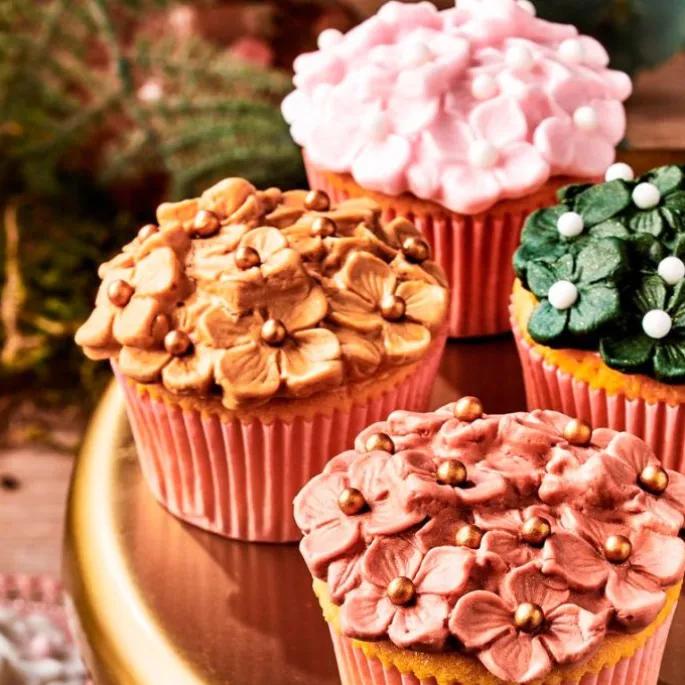 Fondant dorado con brillo 250 g - Sin gluten - Funcakes