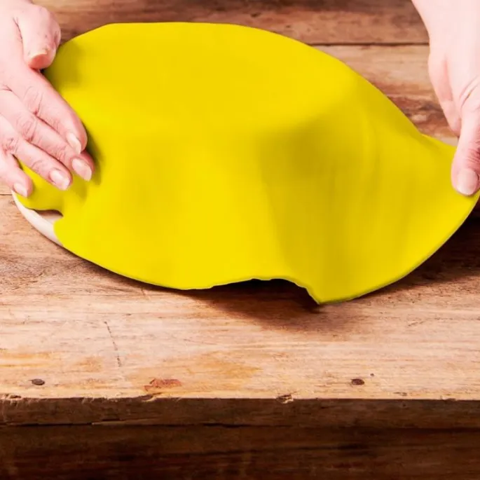 Fondant extendido listo para usar amarillo 430 g - Sin gluten - Funcakes