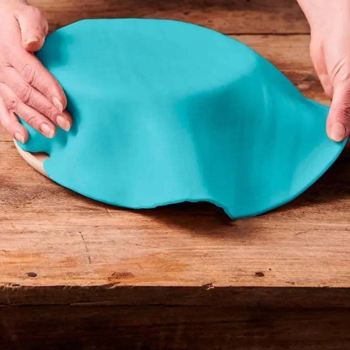 Fondant extendido listo para usar azul bebé 430 g - Sin gluten - Funcakes