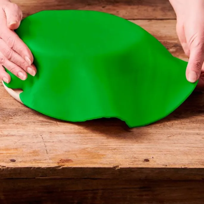 Fondant extendido listo para usar verde 430 g - Sin gluten - Funcakes